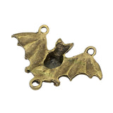 15pcs Antique Bronze Bat Charms Pendant 47x30mm