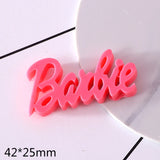 15pcs Cartoon Alphabet Resin Ornament DIY Craft Supplies Phone Shell Arts Patch