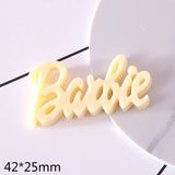 15pcs Cartoon Alphabet Resin Ornament DIY Craft Supplies Phone Shell Arts Patch