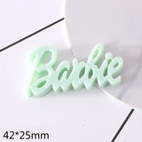 15pcs Cartoon Alphabet Resin Ornament DIY Craft Supplies Phone Shell Arts Patch