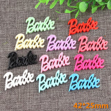 15pcs Cartoon Alphabet Resin Ornament DIY Craft Supplies Phone Shell Arts Patch