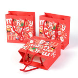 15pcs Christmas Themed Jewelry Paper Bags for Party Packaging
