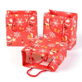 15pcs Christmas Themed Jewelry Paper Bags for Party Packaging
