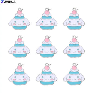 15pcs Enamel Charms Pendants DIY Jewelry Making Findings Necklaces Keychains