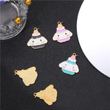 15pcs Enamel Charms Pendants DIY Jewelry Making Findings Necklaces Keychains