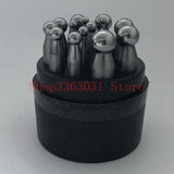 15pcs Doming Punch and Dapping Block Set for Jewelry Making