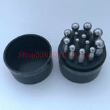 15pcs Doming Punch and Dapping Block Set for Jewelry Making