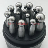 15pcs Doming Punch and Dapping Block Set for Jewelry Making