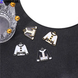 15pcs Enamel Charms Mini Jackets Charms Pendants Jewelry Making Findings