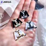 15pcs Enamel Charms Mini Jackets Charms Pendants Jewelry Making Findings