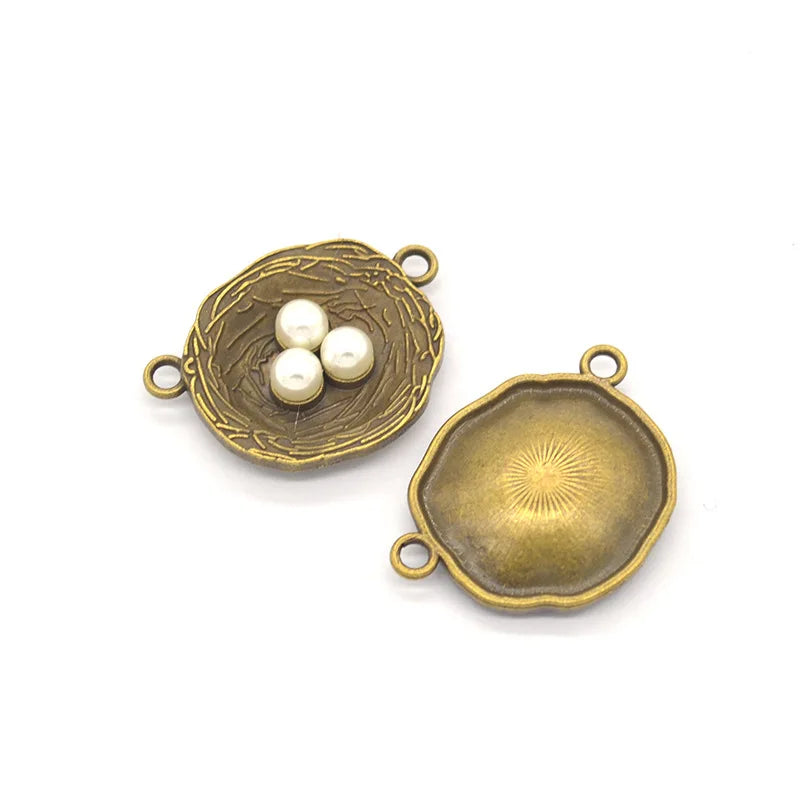 15pcs Vintage Bird Alloy Charms for DIY Bracelet Necklace Jewelry