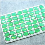 15pcs Glass Cabochons Opal 10x14mm Teardrop Shape DIY Jewelry Fittings