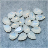 15pcs Glass Cabochons Opal 10x14mm Teardrop Shape DIY Jewelry Fittings