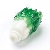 15pcs Chinese Cabbage Lampwork Beads for DIY Jewelry Making