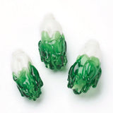 15pcs Chinese Cabbage Lampwork Beads for DIY Jewelry Making