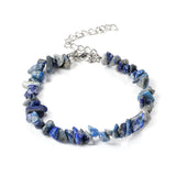 15pcs Gem Stone Bracelet Chip Beads Nuggets Fluorite Amethyst