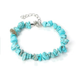 15pcs Gem Stone Bracelet Chip Beads Nuggets Fluorite Amethyst