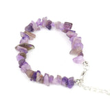 15pcs Gem Stone Bracelet Chip Beads Nuggets Fluorite Amethyst