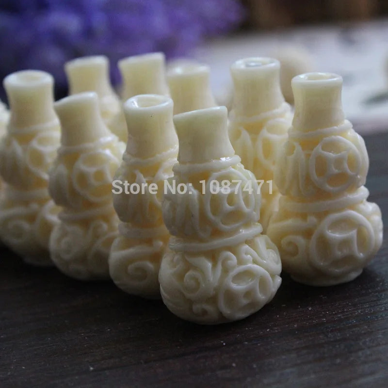 15pcs Ivory Gourd DIY Jewelry Accessories 17mm