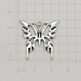 15pcs Antique Silver Butterfly Charms Insect Pendants DIY Jewelry Making