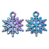 15pcs Rainbow Christmas Pendant Charm DIY Jewelry Earring Necklace Keychain