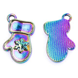 15pcs Rainbow Christmas Pendant Charm DIY Jewelry Earring Necklace Keychain