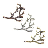 15pcs Mixed Vintage Tree Branch Pendant Jewelry Finding Charm
