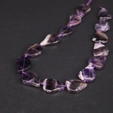 15pcs Natural Dark Amethysts Heart Shape Slab Loose Beads