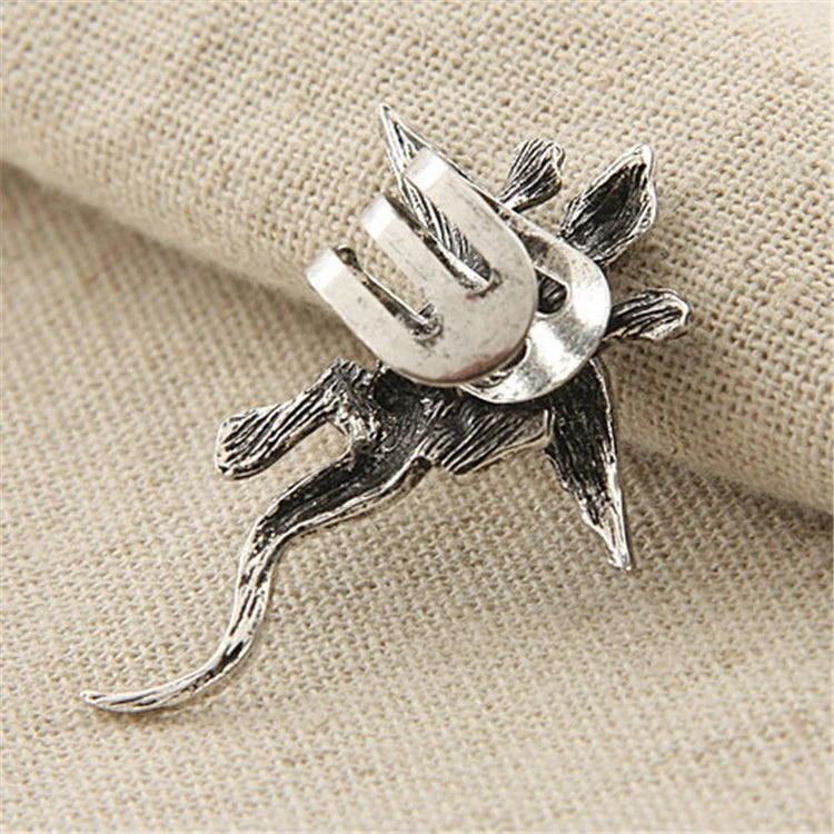 Punk Dragon Wing Clip Earring Ear Cuff for Man Woman Vintage Metal Punk Animal