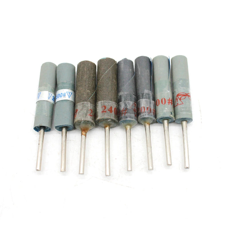15pcs Sandpaper Grinding Bands Rod 2.35mm Shank Jewelry Polishing Wheel Head