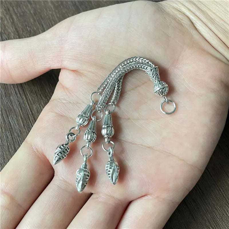 15pcs Seed Pendant Metal Tassel for Jewelry Making DIY