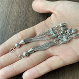 15pcs Seed Pendant Metal Tassel for Jewelry Making DIY
