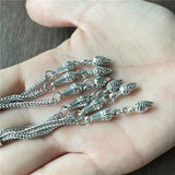 15pcs Seed Pendant Metal Tassel for Jewelry Making DIY