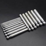 15pcs Steel Dapping Punches Metalworking Forming Chasing Tools