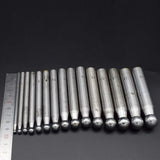 15pcs Steel Dapping Punches Metalworking Forming Chasing Tools