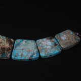 15pcs Brown Ocean Sediment Jaspers Trapezoid Slab Beads