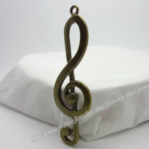 15pcs Vintage Charms Note Pendant Antique bronze DIY Jewelry Making