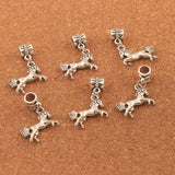 15pcs Running Horse Charm Beads for Bracelets DIY Jewelry B052 19x33.5mm