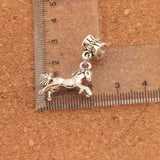 15pcs Running Horse Charm Beads for Bracelets DIY Jewelry B052 19x33.5mm