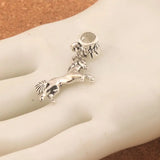 15pcs Running Horse Charm Beads for Bracelets DIY Jewelry B052 19x33.5mm