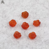 15pcs Natural Agates Lapis Fluorite Stone Quartz Rose Flower Earring Beads