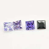 15pcs/lot Square CZ Stones 3x5mm~10x12mm Bright AAAAA Gems