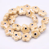 15pcs Flower Ceramic Beads for Jewelry Making DIY Necklace Bracelet Mixcolor