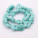 15pcs Flower Ceramic Beads for Jewelry Making DIY Necklace Bracelet Mixcolor