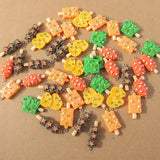 15pcs Mix Food Barbecue Resin Charms for Jewelry Making