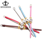 15pcs PU Leather Snap Bracelet Bangle DIY 18mm Button Bracelet 20mm Snap Jewelry