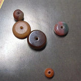 15pcs Natural Old Agate Beads Striped Round Unique Pattern Varies DIY