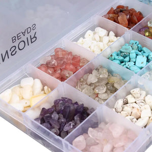 Natural Stone Bead Gravel Loose Beads Bracelet Making DIY