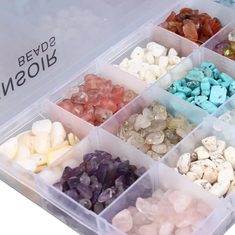 Natural Stone Bead Gravel Loose Beads Bracelet Making DIY