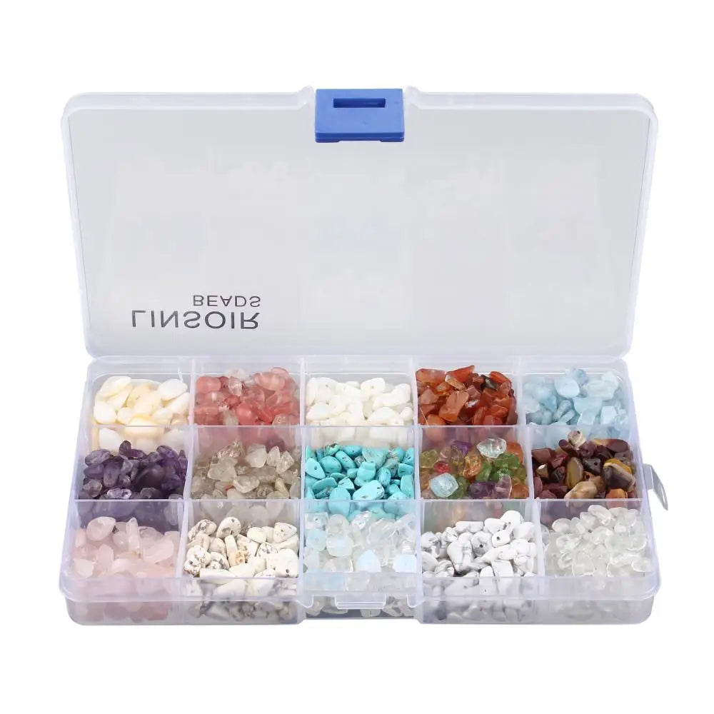Natural Stone Bead Gravel Loose Beads Bracelet Making DIY